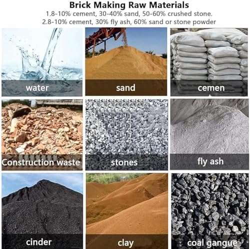 Portable Mini Electric Concrete Block Press Machine - Efficient DIY Brick Maker, 30 Bricks/Hour, 550W Motor, Fast 45s Forming - Ideal for Home & Small Projects