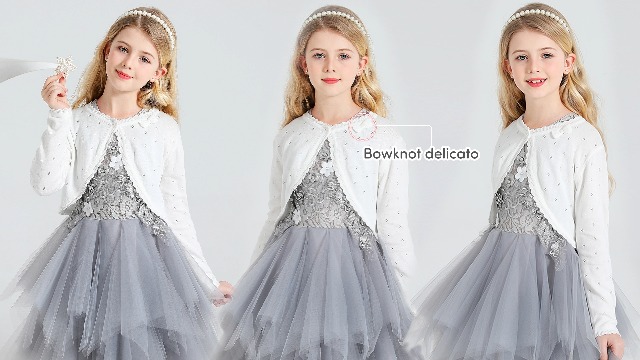 Coprispalle Bolerino Bambina Cerimonia Elegante Child Girl Party Bolero BB016 (120