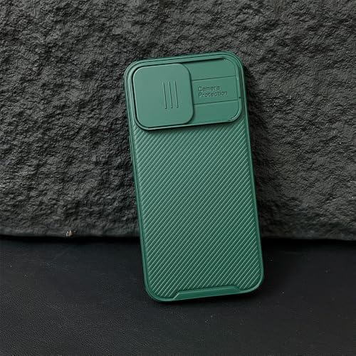 Coque magnétique iPhone 13 à clapet de caméra coulissant pour charge sans fil
