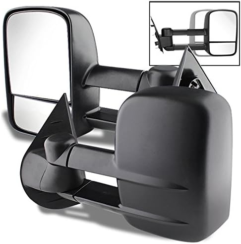 AKKON - For 07-13 Chevy Silverado Extendable Towing Power Telescoping Wide Angle Side Mirrors Left + Right Pair