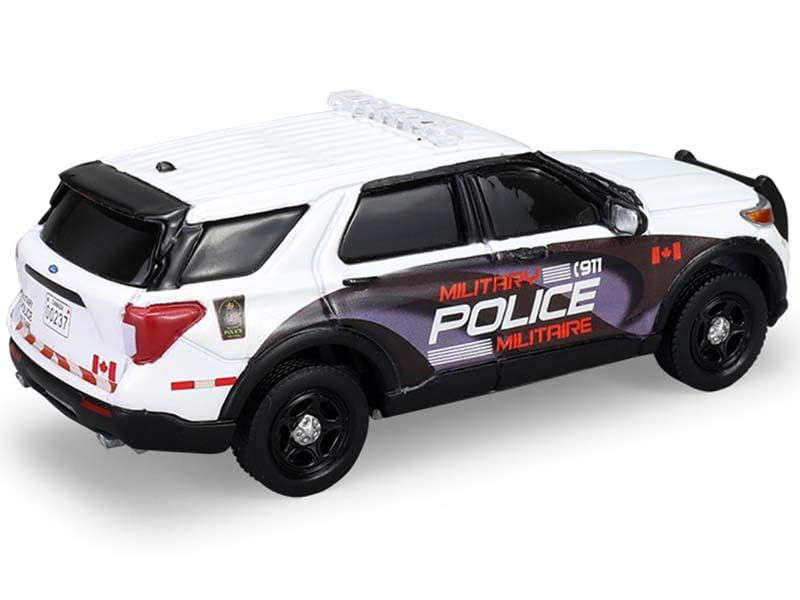 Modelo a escala 1/64 Police Interceptor Utility Canadá Blanco miniatura 3