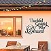 Vivegate Thankful Grateful Blessed Wall Decor – Home Thankful Iron Wall Decor Blessed Wall Signs for Home Decor Entry Way (Large - 18