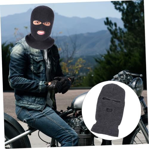 BESTYASH 2 Pzas Mascarilla de Esquí Balaclava para Hombres y Mujeres Antiviento Transpirable de Lazo para Ciclismo, Snowboarding y Actividades Al Aire Libre Gris miniatura 4