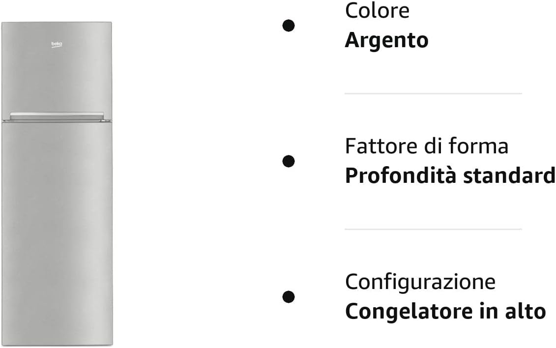 BEKO Frigorifero Doppia Porta da 310 Litri, A+, Statico BEKO Frigorifero Doppia Porta da 310 Litri, A+, Statico
