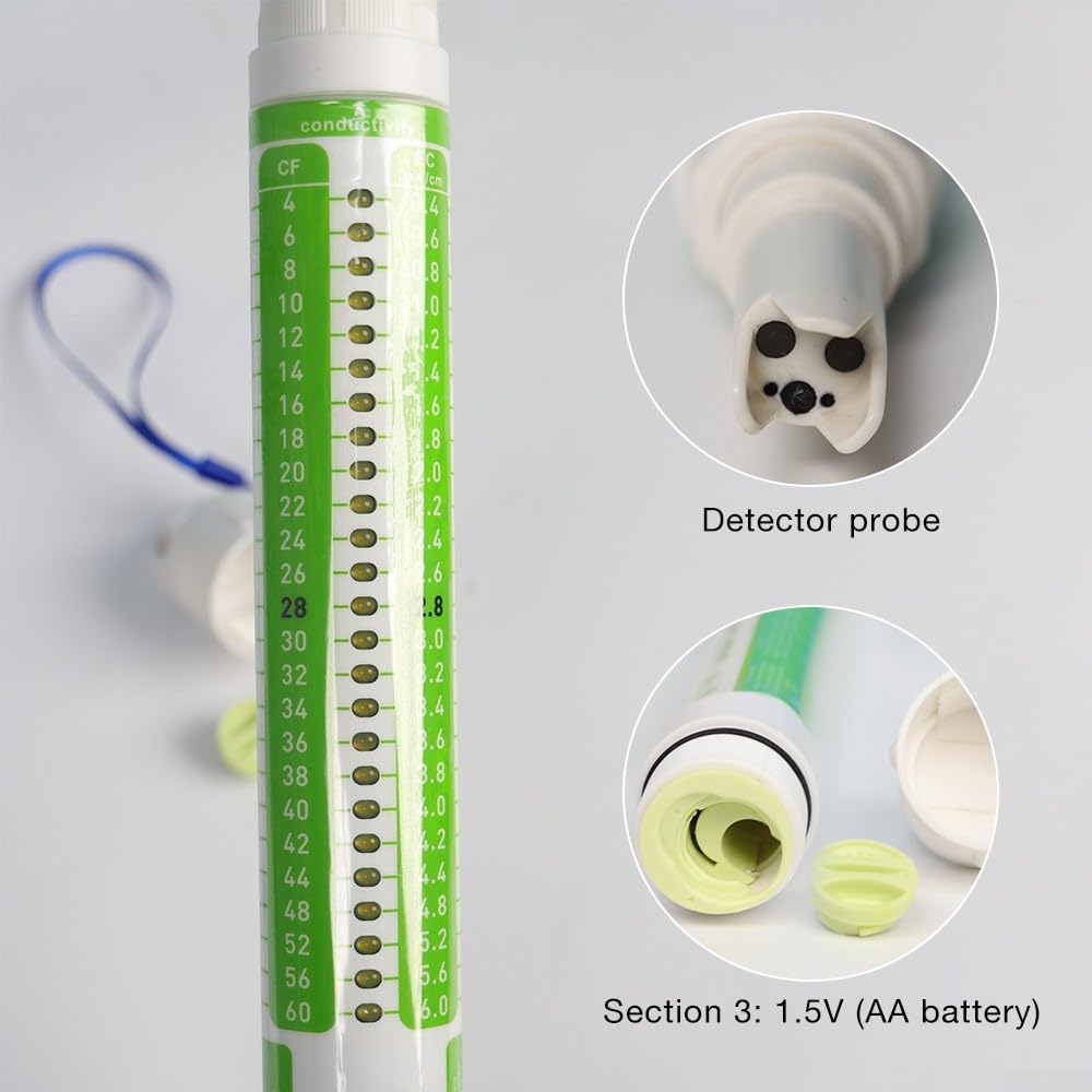 Conductividad eléctrica para medidor de calidad de agua CF, con compensación automática de temperatura amplia gama de detección e impermeable IP67, para piscina