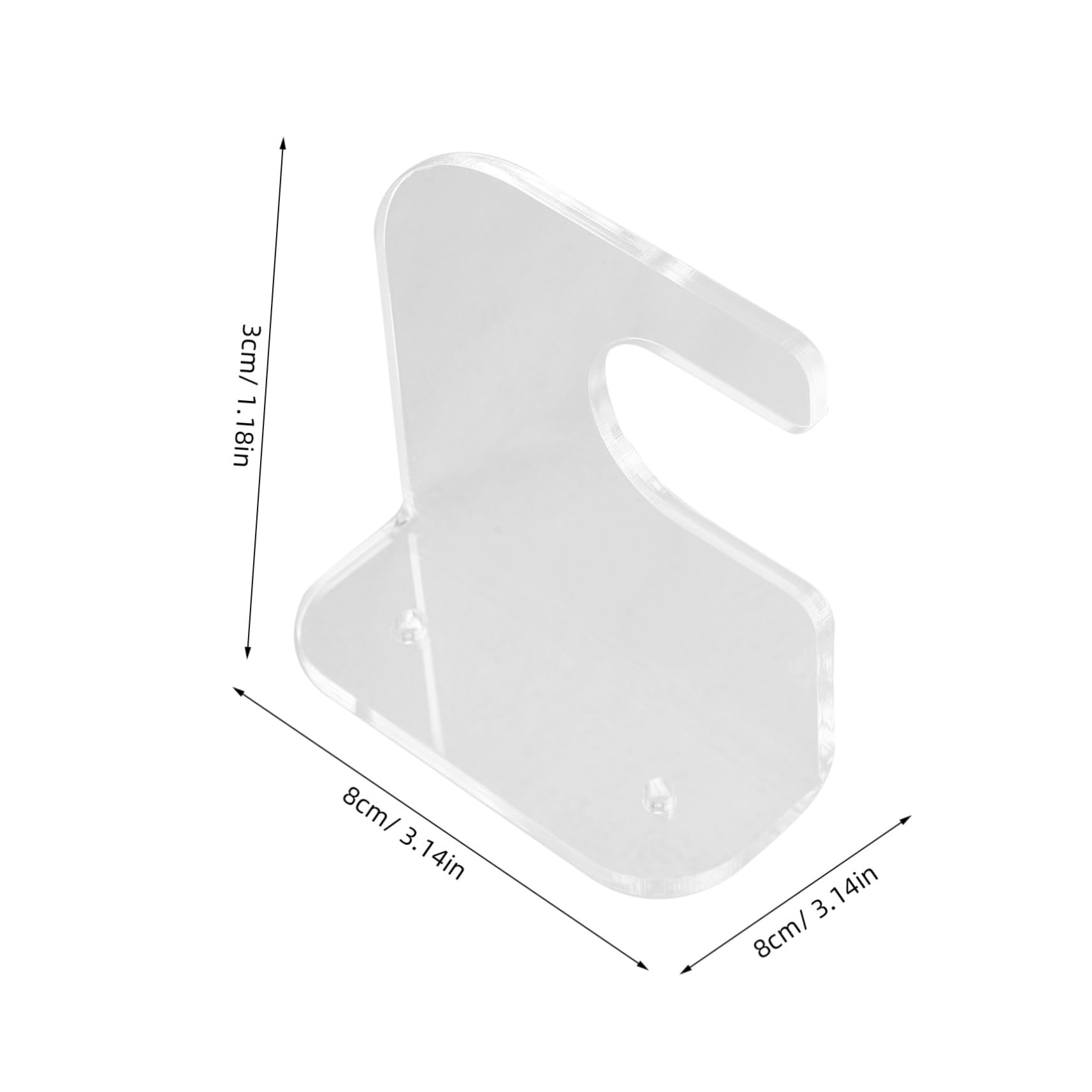 KICHOUSE Skateboard Storage Rack Acrylic Skateboard Holder Wall Mount Hanger Easy Install Durable Design