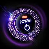 Blinglife Bling Car Accessories for Wowen,Car Engine Start Stop Button Cover, Shiny Crystal Rhinestone Cover Protection Ring(Purple)