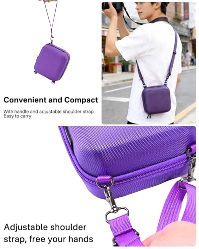 Sac de rangement compatible Fujifilm Mini 12 et Mini 11 - Étui de protection lilas - 5