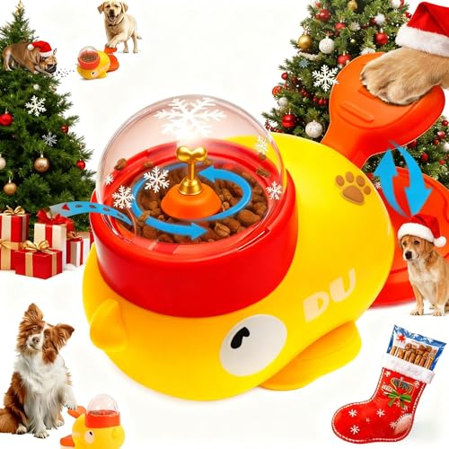 Small Dog Interactive Treat Dispenser Toy, Food Puzzle Slow Feeder