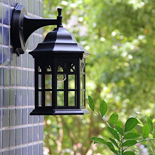 Lanterne murale rustique applique extérieure vintage E27 lumière terrasse et villa - 4