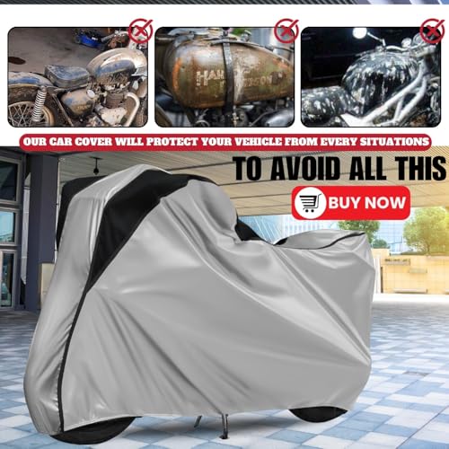 Image of All Weather Protection Two Wheeler Cover for Ola Electric S1 X, Scooter & Scooty | Anti Dust, 100% Water Resistance, Heat Resistant, UV Proof - Triple Stitched | (Black Top Red)