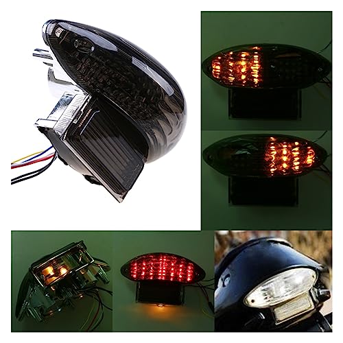 Clignotant moto fumé LED avec feu de frein intégré pour Hayabusa GSX1300R 1999-2007