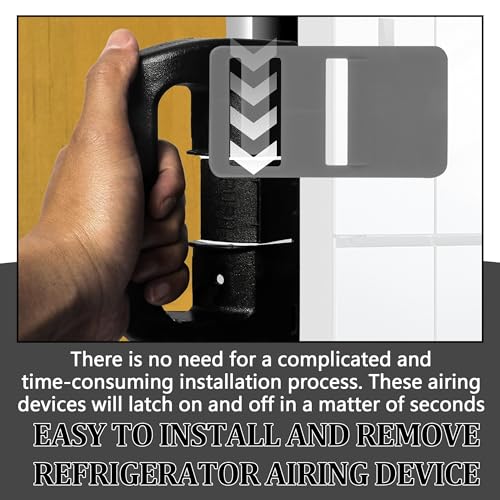 Image of TonGass (2-Pack, Grey RV Refrigerator Airing Device Service Kit | Exact Replacement Door Prop Clip Compatible with Dometic Model DM26XX and DM28XX (6-8 Cubic feet Model)