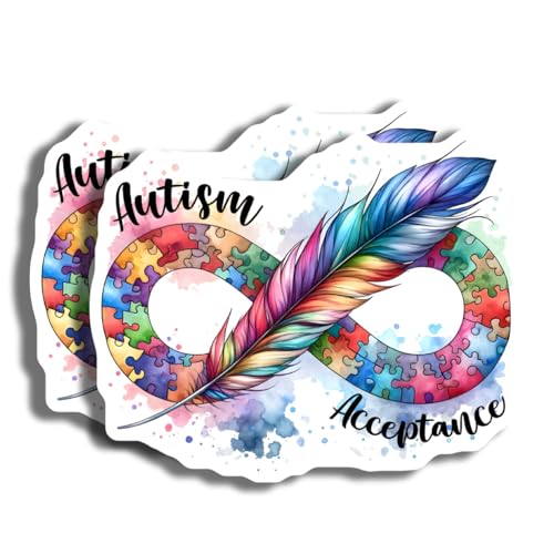 Imanes Decorativos Rainbow para Concientización del Autismo 2 pzas miniatura 1