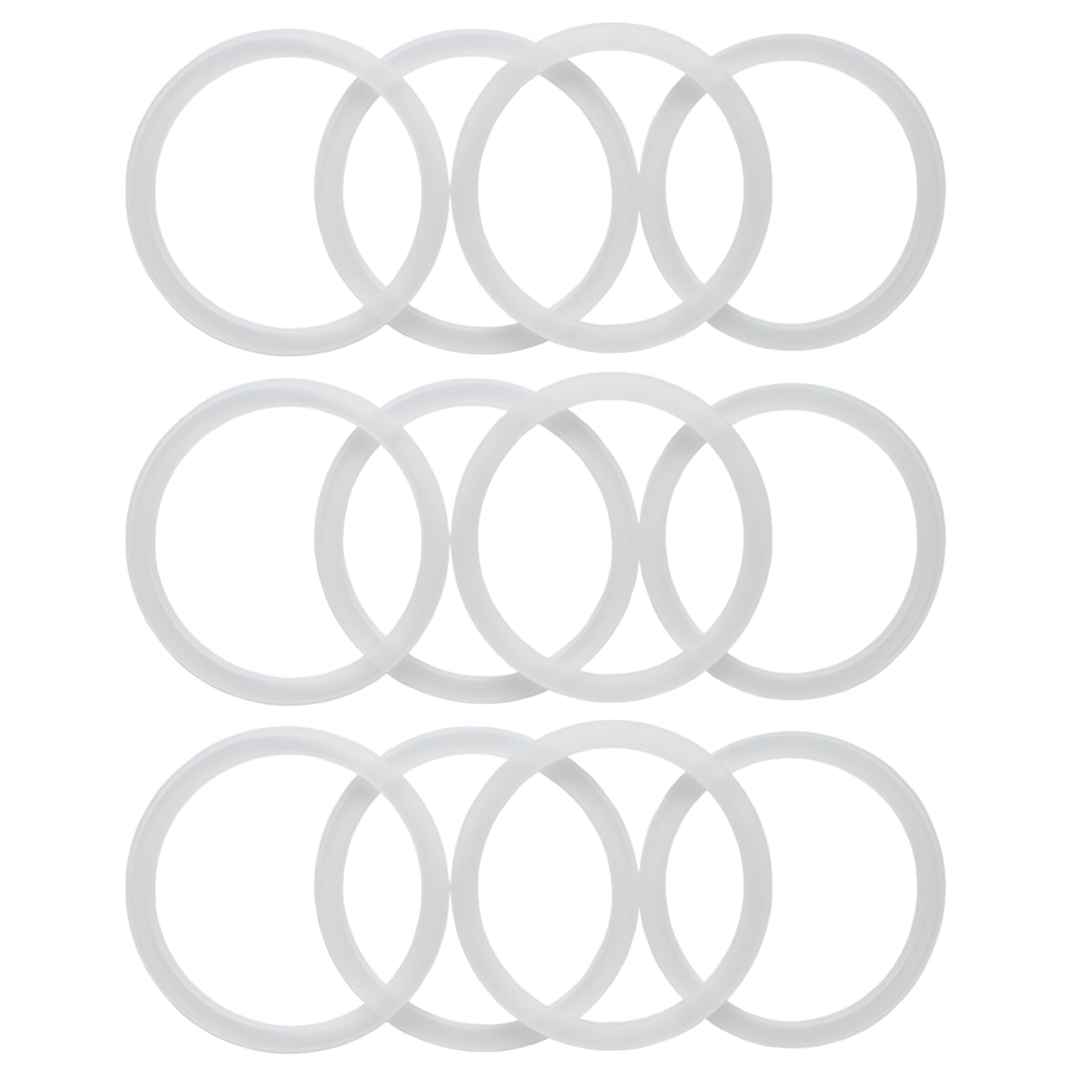 86mm/3.39" wide mouth mason/ball jar silicon gaskets, seals, sealing rings replacement reusable airtight and leak-proof, bpa-free and pvc-free 12 pack - not for canning