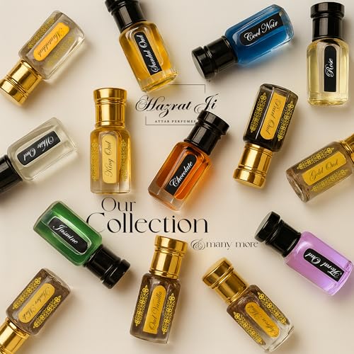Image of Attar Perfume for Man Woman Gift Set Combo | Kesar Fruity Citrus Wood Musk Oud Kannauj Attar Original Notes | Alcohol Free Pocket Perfume Oil Roll On Long Lasting 6x6ml