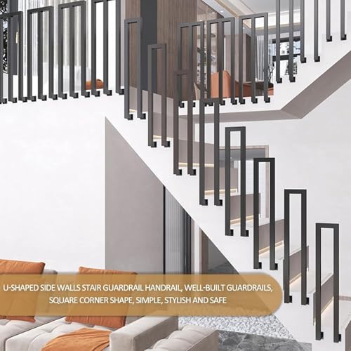 Rampe d'escalier extérieure murale pour porche et villa - 6