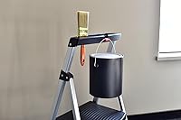 Vista 9 de Rubbermaid Escalera de 2 escalones, Taburete Escalón Plegable Ligero de Aluminio con Superficie Superior para Proyectos, Plateado, Probado según