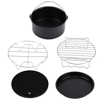 Deep Fryer Accessories, Air Fryer Accessories Non-Stick Coating Cooking Tools for Pancakes for French Fries for Pizza