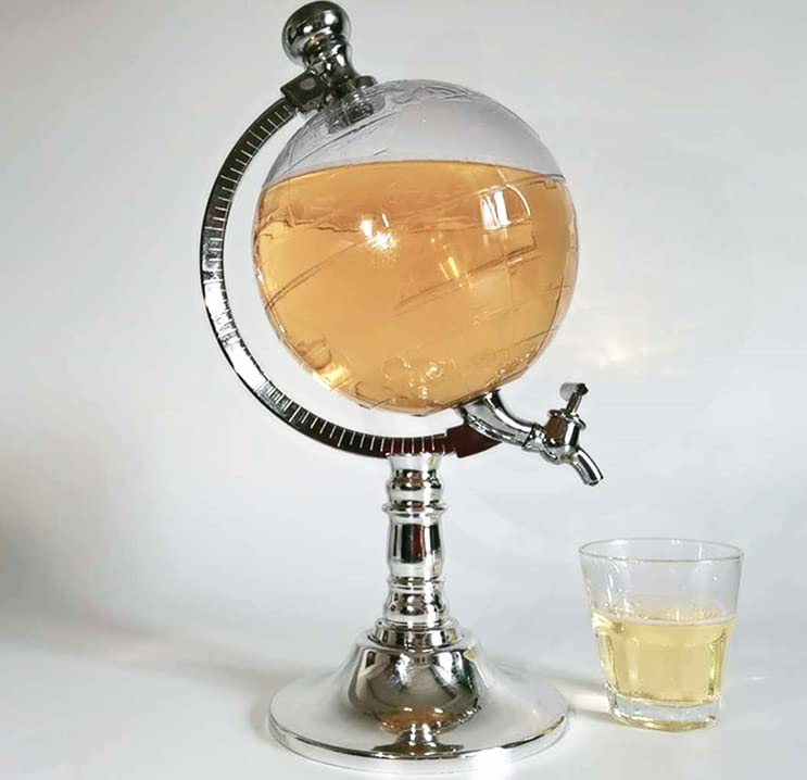 Distributeur de bière transparent en forme de globe pour bar, maison, fêtes, bière