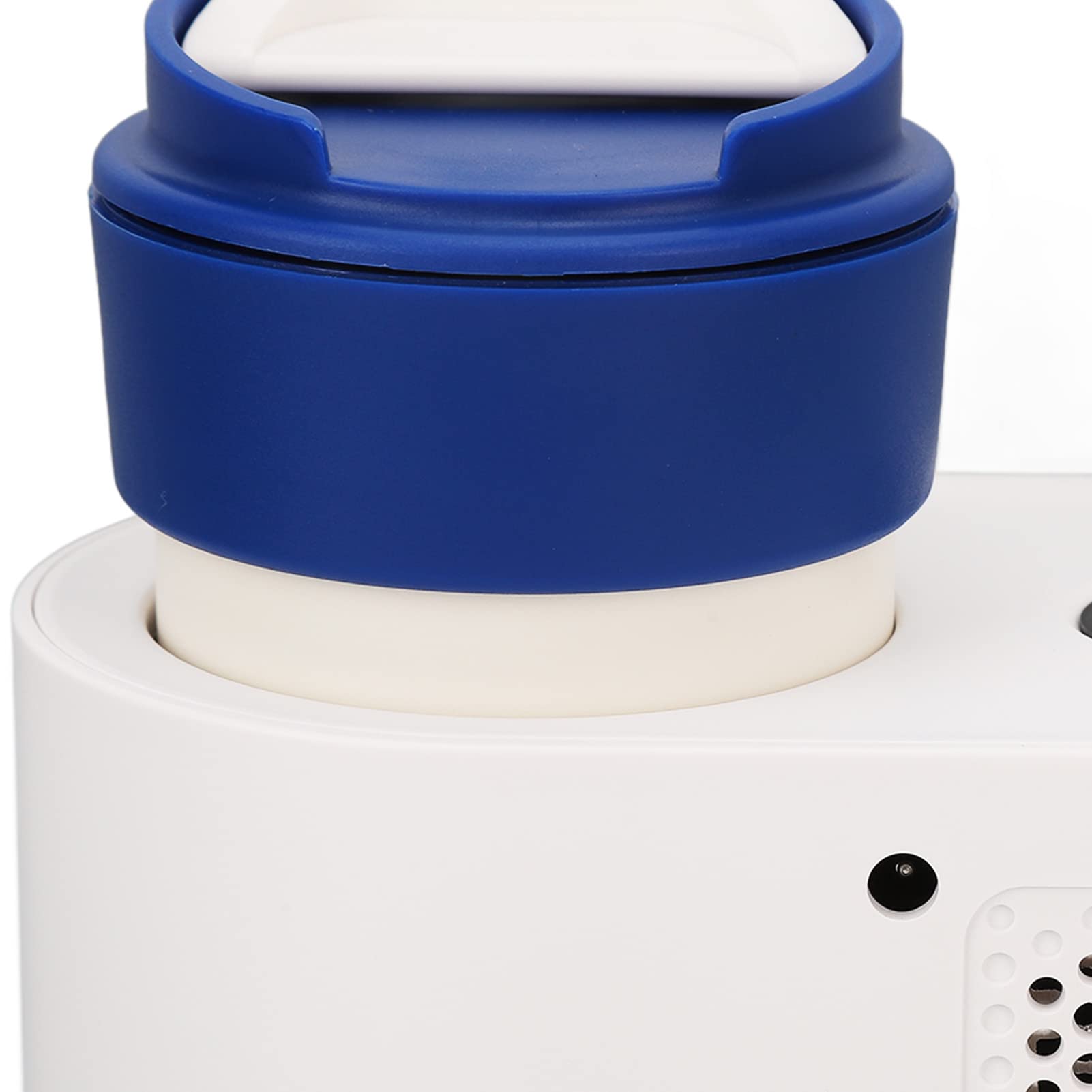 Scaldatazze per Auto 2 in 1 Tazza di Raffreddamento Elettrica Multifunzionale per Viaggi in Veicolo con ABS e Lega di Alluminio 12V (Bianca)