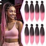 8 Packs Pre-Stretched Braiding Hair 20