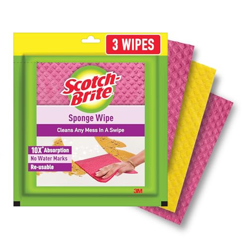 WERPOWER Scotch-Brite Sponge Wipe, pack of 3 (cor May Vary) (IE840101034)