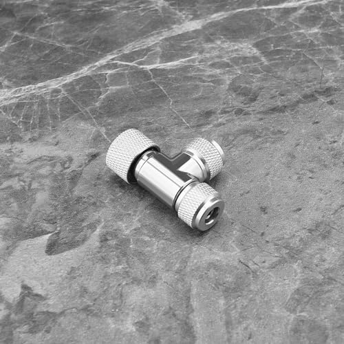 Válvula de aguja de doble cabeza de CO2 con ajuste micrométrico para tanques 7