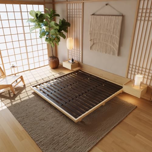 homary Japanese Style Bed Frame, 5.9' Low Profile Tatami Platform Bed...