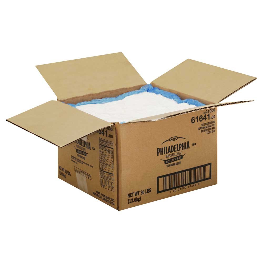 Kraft Philadelphia Neufchatel Cheese, 30 Pound -- 1 each.