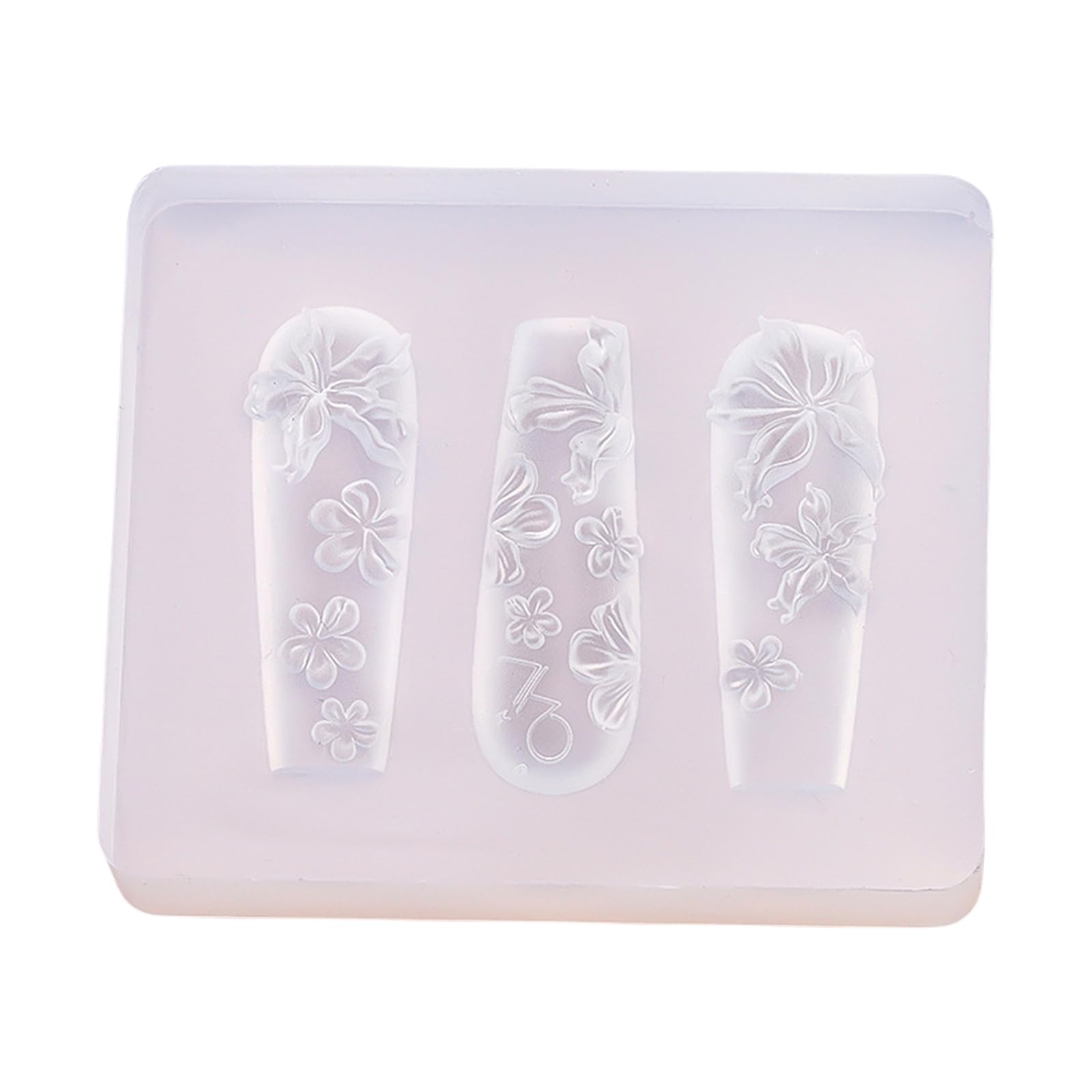 oringnat Floral 3D Nails Art Silicone Mold for Stylish and Intricate Designs Professional Nails Mold Accesory for