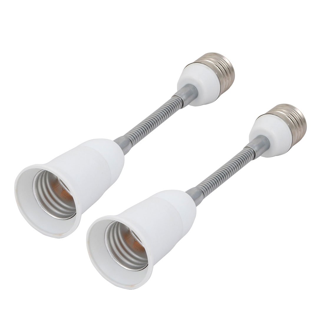 Aexit 5st B22 till E27 Light Lamp Bulb All Direction Extender Adapter Vit 10cm Längd(5pcs B22 à E27 Ampoule All Direction Extender Adaptateur Blanc 10cm Longueur