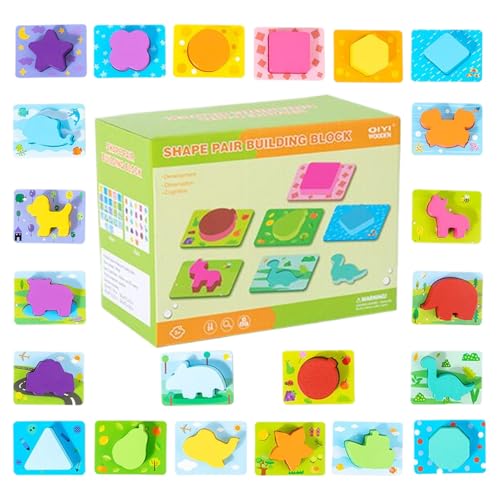 Jeu de tri de formes en bois motricité fine pour l'éveil des bébés