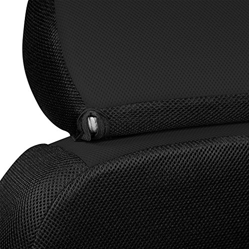 Coverking Custom Fit Front 50/50 Bucket Seat Cover For Select Toyota Fj Cruiser Models - Spacermesh Solid (Black) #TOP3
