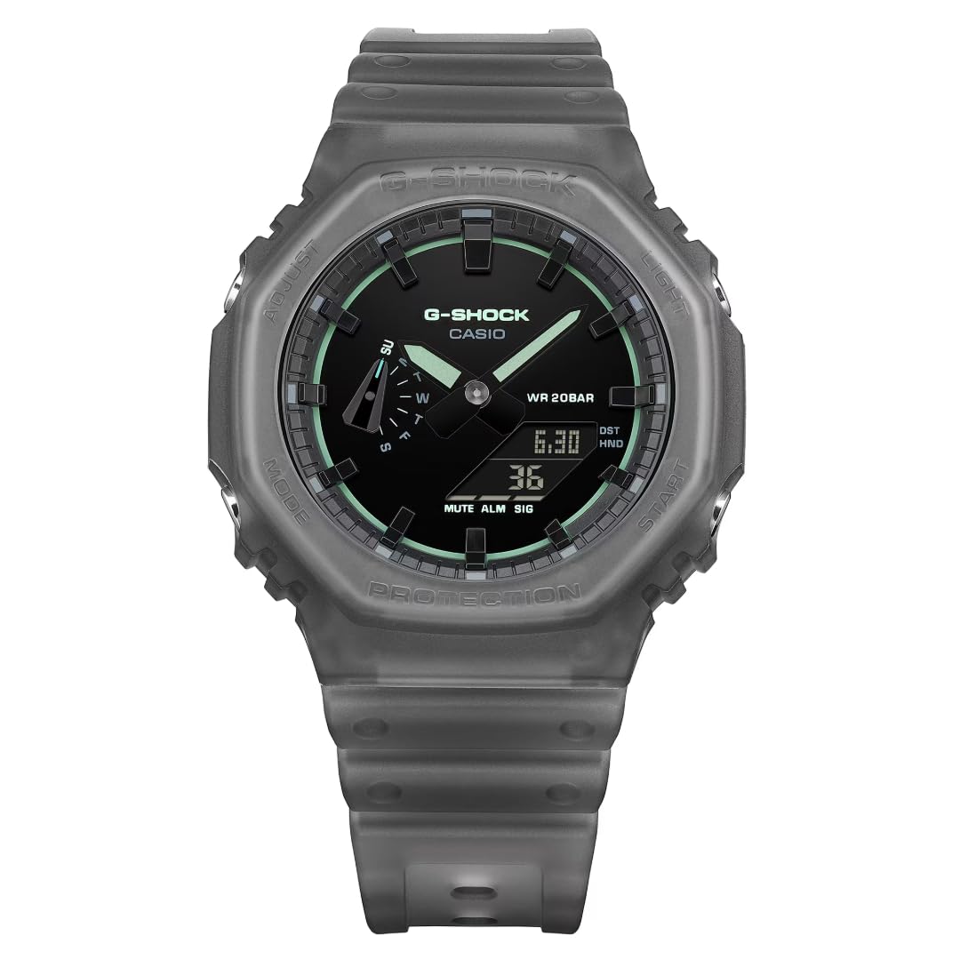 Casio G-Shock Smoke Light Analog-Digital Gray Resin Watch GA2100K-1A — view 5