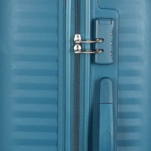 Image of Kamiliant by American Tourister Rock-Lite Medium 68 Cm Check-in Hard Sided Trolley Bag for Men & Women, Suitcase 66L for Travel with 3 Digit Combination Lock - Deep Ocean