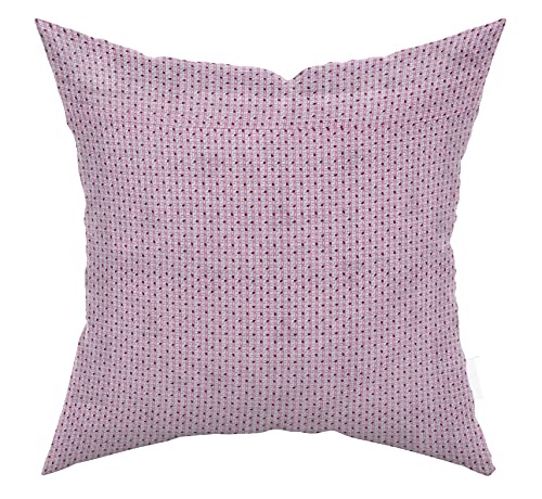 Image of Heart Home Flower Design Cotton Abstract Decorative Throw Pillow /Cushion Covers 16 inchx16 inch-Pack of 4 (Pink), Standard