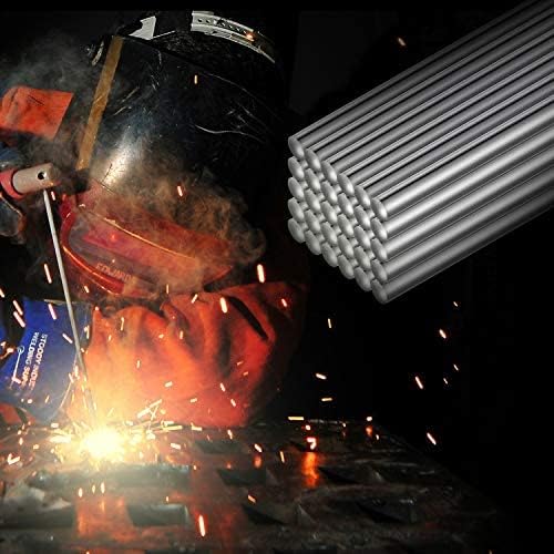 Aluminum Welding Rods 0.08 x 13 Inch Universal Low Temperature Welding Cored Wire Aluminum Repair Rods for Electric Power Drill Tap Polish Paint Supplies (30 Pieces)
