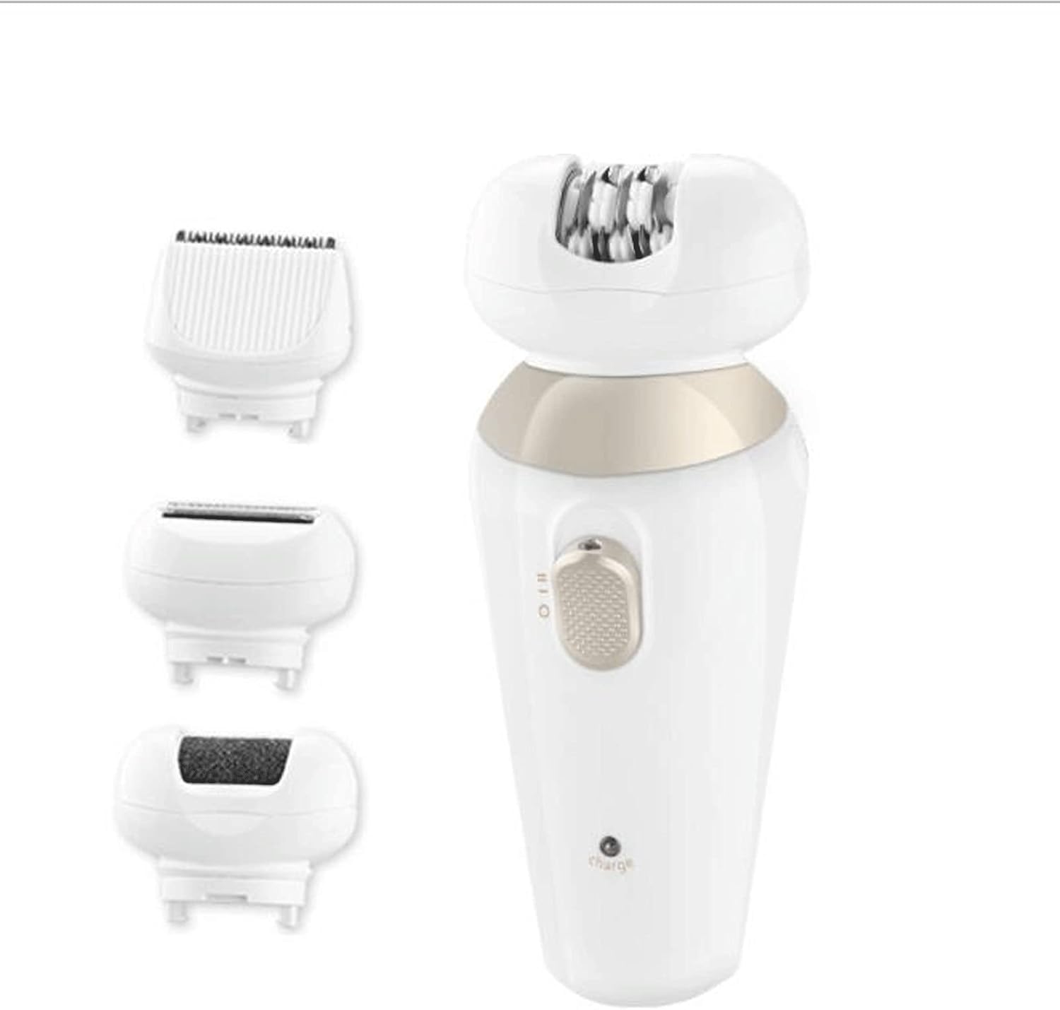 Hair Remover for Women,Woman Shaver, 4-in-1 Rechargeable Electric Epilator, Callus Remover Pumice Stone Rollers and Hair Clipper, Bikini Facial Hair Removal for Women