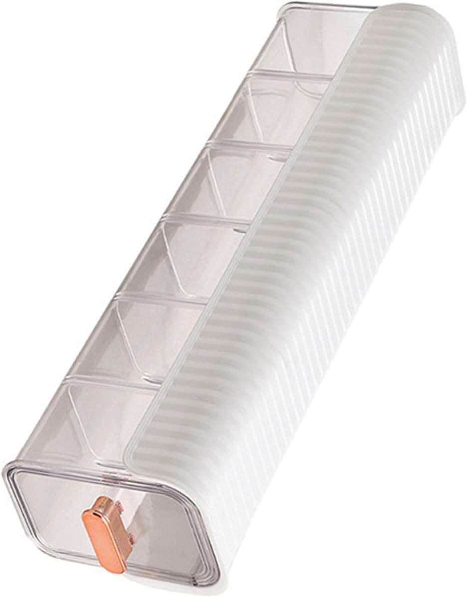 Wall Underwear Organizer, Detachable Wall Mount Drawer Organizer with Transparent Design, Premium Plastic Material, and Gold Plated Handle, Easy Storage for Bedroom Home (Elegant