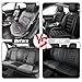 Megaseat Full Set for Kia Rio Seat Covers 2000-2026, Waterproof Nappa Leather Car Seat Protector, Anti-Slip & Comfortable Car seat Cover (Black)