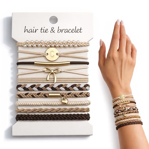 10 PC Hair Ties Bracelets - image 1