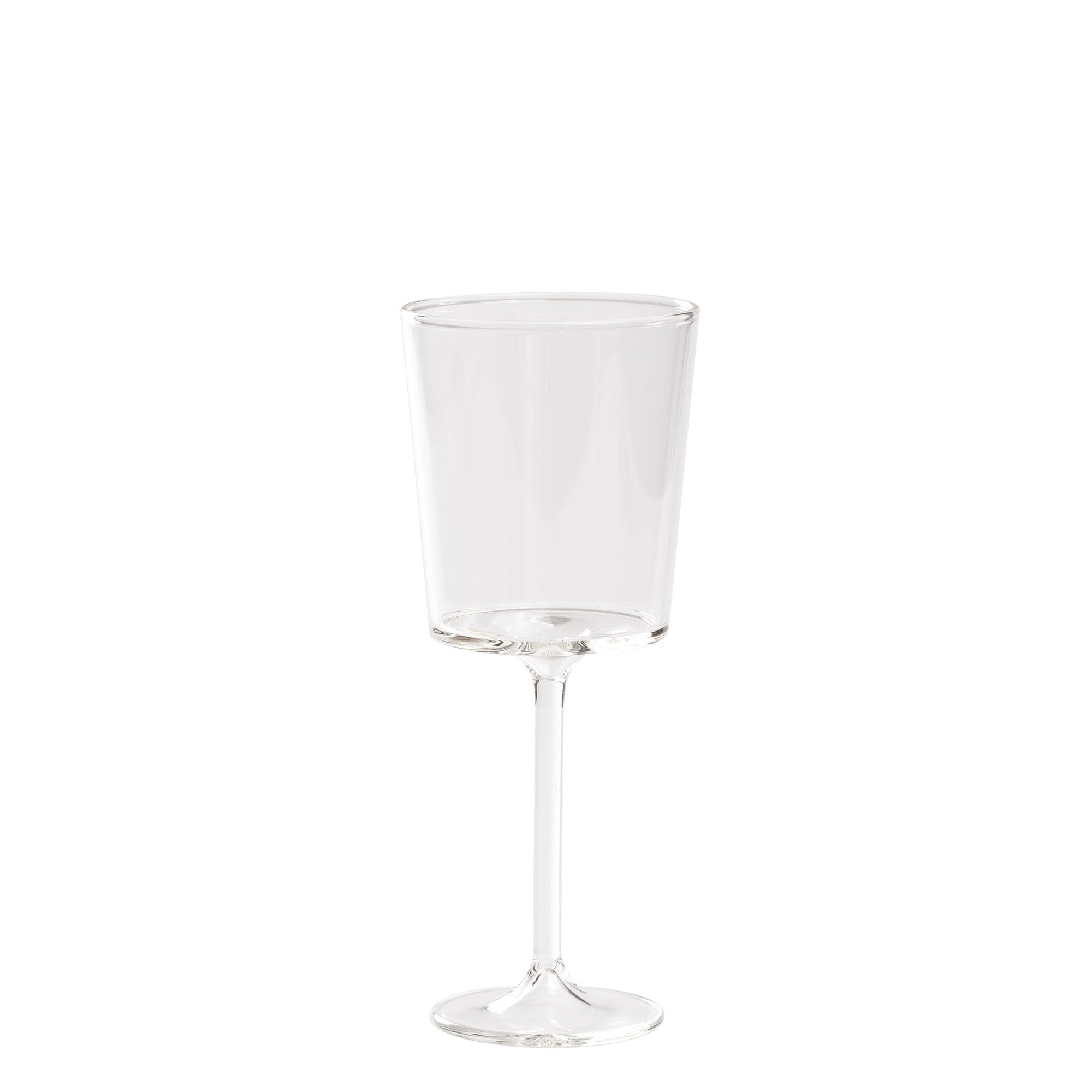 Zafferano Discobolo Verre À Vin Rouge en Verre Borosilicate Soufflé À La Main 46,5 Cl - Set 4 Pièces Design Transparent pour Dégustation De Vins Structurés