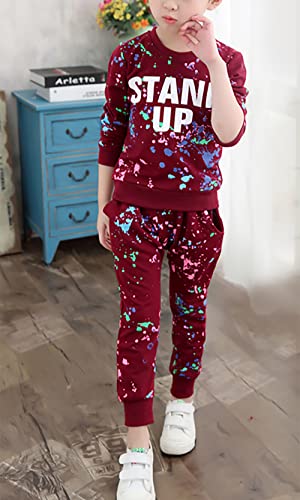 Image of Urtrend Little Girls' Kids 2 Pieces Long Sleeve Top Pants Leggings Clothes Set Outfits