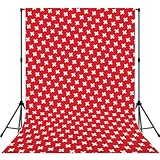 Toile de fond professionnelle imprimée drapeau suisse pour séances de portrait, utilisation en studio et décoration d'événement
