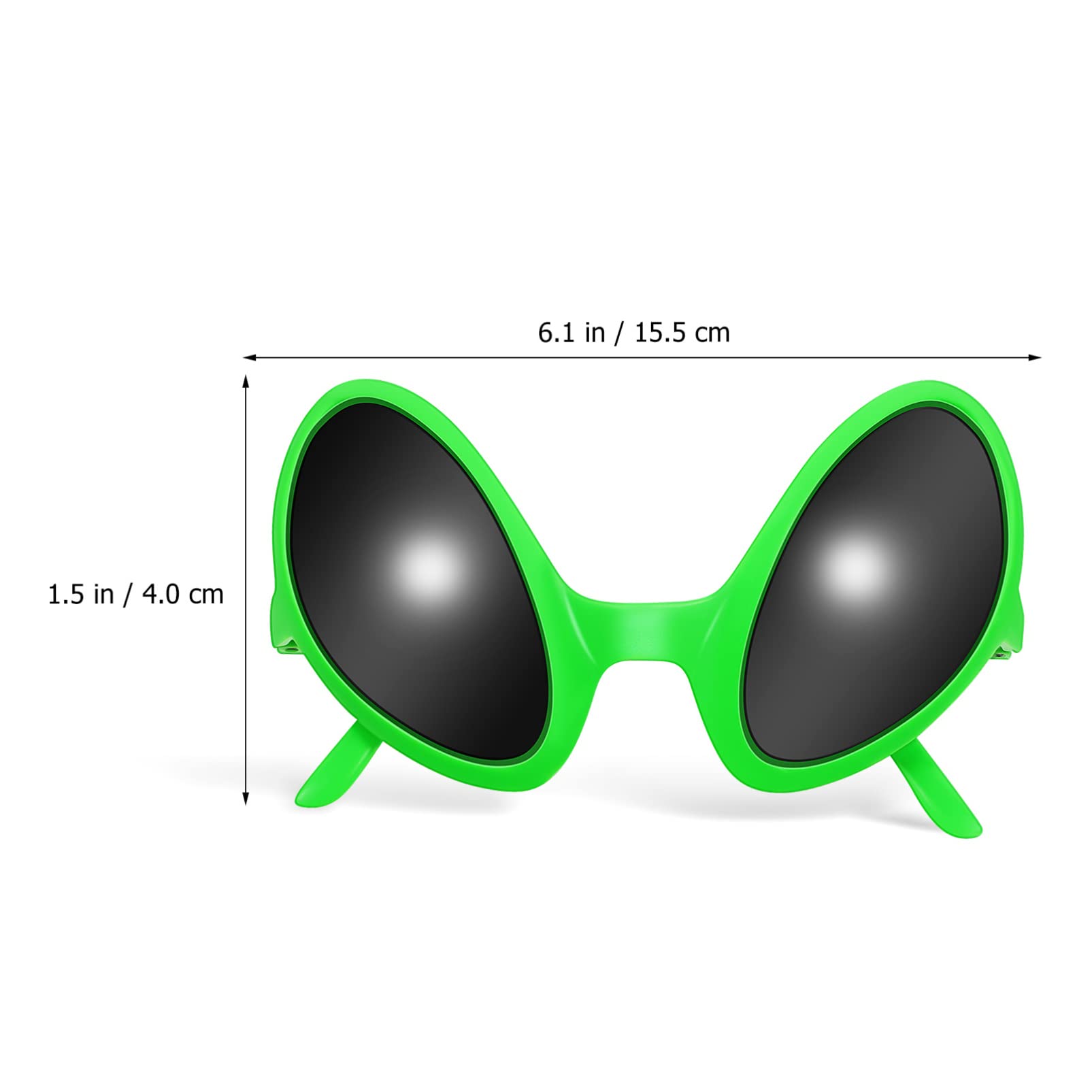 NUOBESTY 4 pezzi divertenti occhiali alieni occhiali da sole decorativi per feste di cosplay party favors carnevale