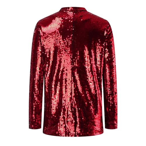 Sequin Blazer for Women Shimmer Jacket Casual Long Sleeve Glitter Party Shiny Lapel Coat Rave Lightweight Blazer Coat4
