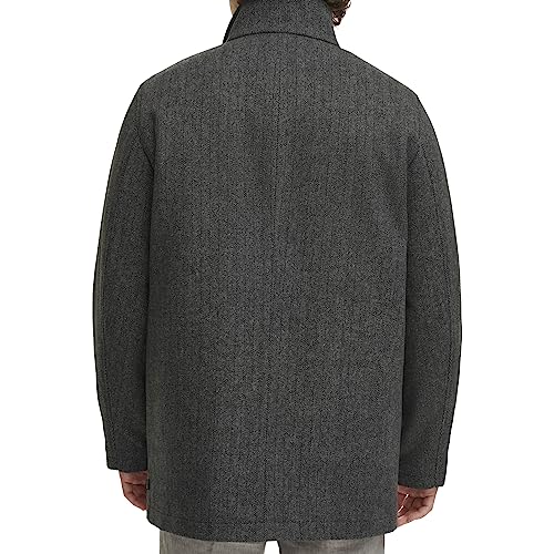 DOCKERS Men's Wool Melton Two Pocket Full Length Duffle Coat4