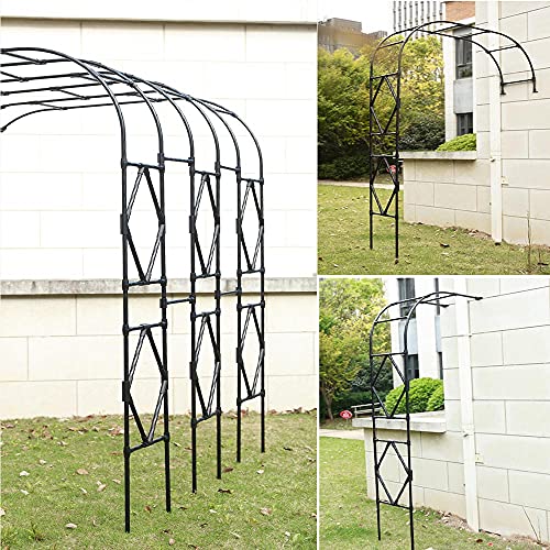 Arche de jardin modulable en métal noir avec assemblage libre facile