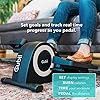 Cubii JR1, Under Desk Elliptical, Bundle w/Mat & Dumbbells, Bike Pedal Exerciser, Work from Home Fitness, Mini Elliptical Machine, Exerciser for Seniors, Desk Exercise, White…